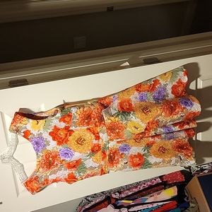 Danny & Nicole Flower Dress Size 16